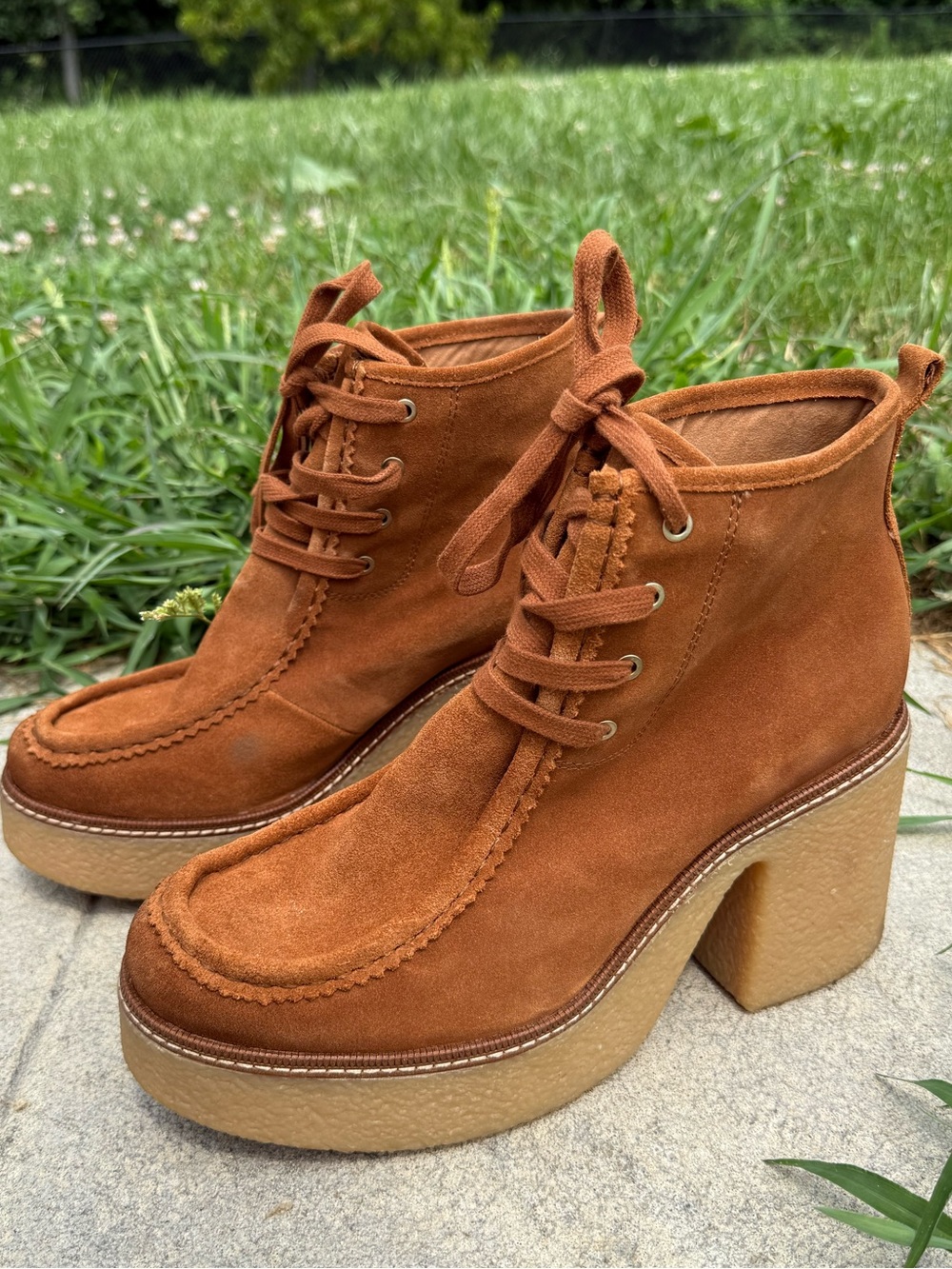 Sam Edelman Women's Brown Shaw Leather Bootie Nice women’s 11 M Eur 42 BT13